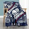Baseball111 Customize Your Name Blanket Lightweight Personalized Blanket Warmthful Decor Suitable for Picnics Livingroom Office Nap