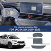 Для JAC S4/JS4 - Прозрачная защитная пленка из ТПУ для центральной консоли автомобиля, защита от царапин, восстанавливающая пленка для интерьера, аксессуары, переоборудование