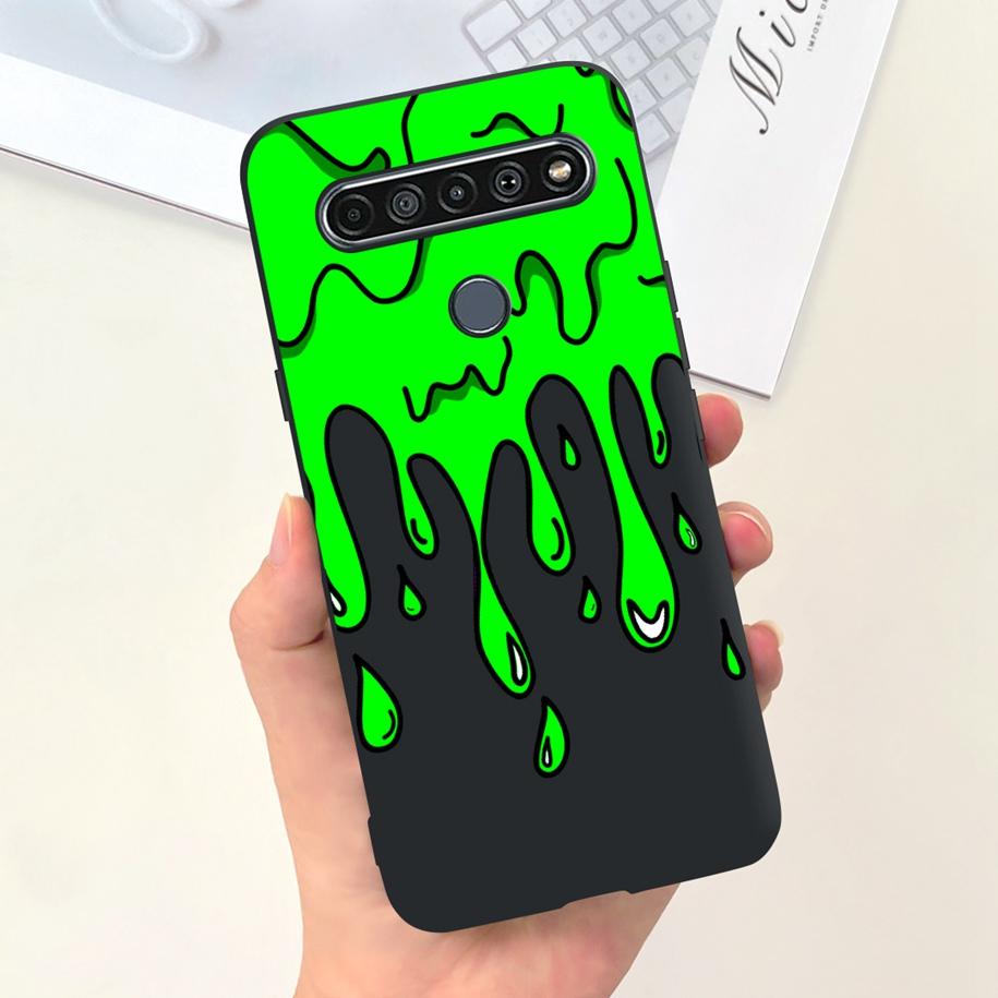 Чехол для LG K61 LMQ630EAW LM-Q630 Модный Цветочный Мягкий Чехол-Бампер Для LG K61 2020 K 61 Силиконовая Задняя Крышка Для LGK61 Funda