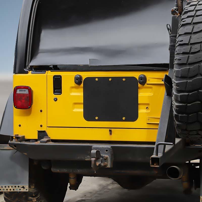 Spare Tire Carrier Filler Plate Tailgate Plug Vent Plate Cover For Jeep Wrangler TJ 1997-2006 Exterior Accessories
