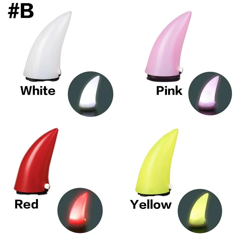 Мотошлем Full Face с рогами Дьявола Шлем для бездорожья Мотокросса Аксессуары Декоративный головной убор Автомобильный стайлинг