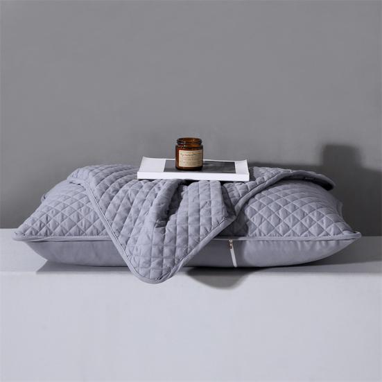 Pillow Core Protector Padded Pillowcase with Zipper Breathable Machine Washable Pillow Cover for Protecting Pillow from Sweat Stains Saliva