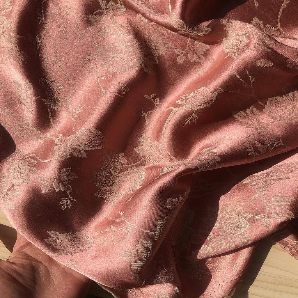 Dunhuang Silk Jacquard Two-Color Imitation Cheongsam Hanfu Fabric