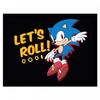 Sonic The Hedgehog LetÂ´s Roll ! Framed Poster