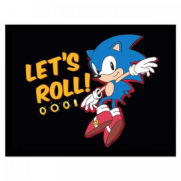 Sonic The Hedgehog Let´s Roll ! Framed Poster