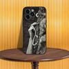 Чехол для телефона Скалолазная стена Для iPhone 17,16,15,14,13,12,11,Pro,Max,Plus,X,XS,SE4,E,Mini,Мягкий черный чехол