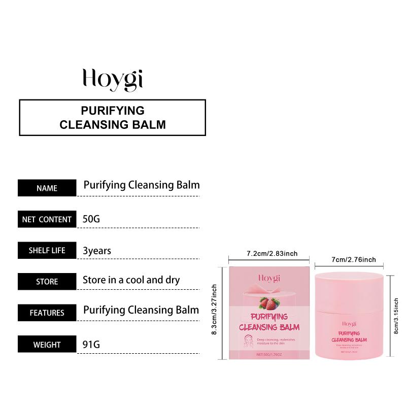 Deep Cleansing Strawberry Balm Oil Based Makeup Remover Purifying Formula Skincare Routine For Home Use