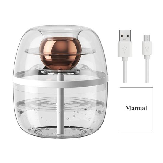 Увлажнитель воздуха для спальни, бесшумная работа, портативный дизайн, автоматический режим, датчик влажности, прозрачный прохладный туман, настольный увлажнитель воздуха