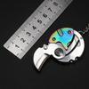 Coin pocket outdoor folding knife sharp portable pocket pendant neck key mini EDC tool fruit knife multi functional knife