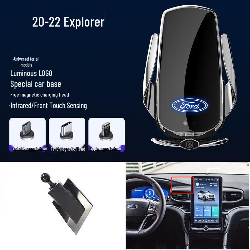 Магнитный беспроводной держатель для телефона с быстрой зарядкой для Ford Focus/Mondeo/Fiesta