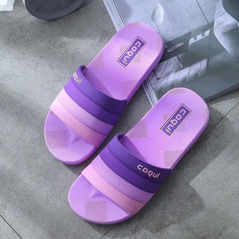 Fashion Slides Summer Indoor Slip-resistant House Male Slipper Walk Around Home Trend 2024 Comfortable Fun With Korean Style Men's Shoe