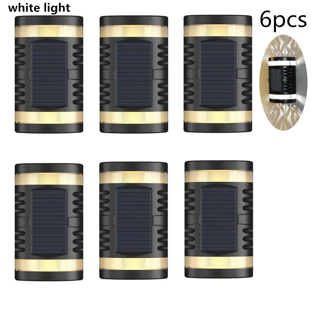 Настенный светильник на солнечных батареях, уличный водонепроницаемый светильник на солнечной энергии, освещающий вверх и вниз, украшение для дома, сада и двора, уличные солнечные лучи