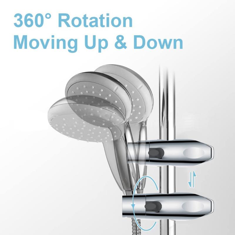 Держатель насадки для душа, Держатель для душа, Ручной съемный ползунковый зажим для замены ванной комнаты,
