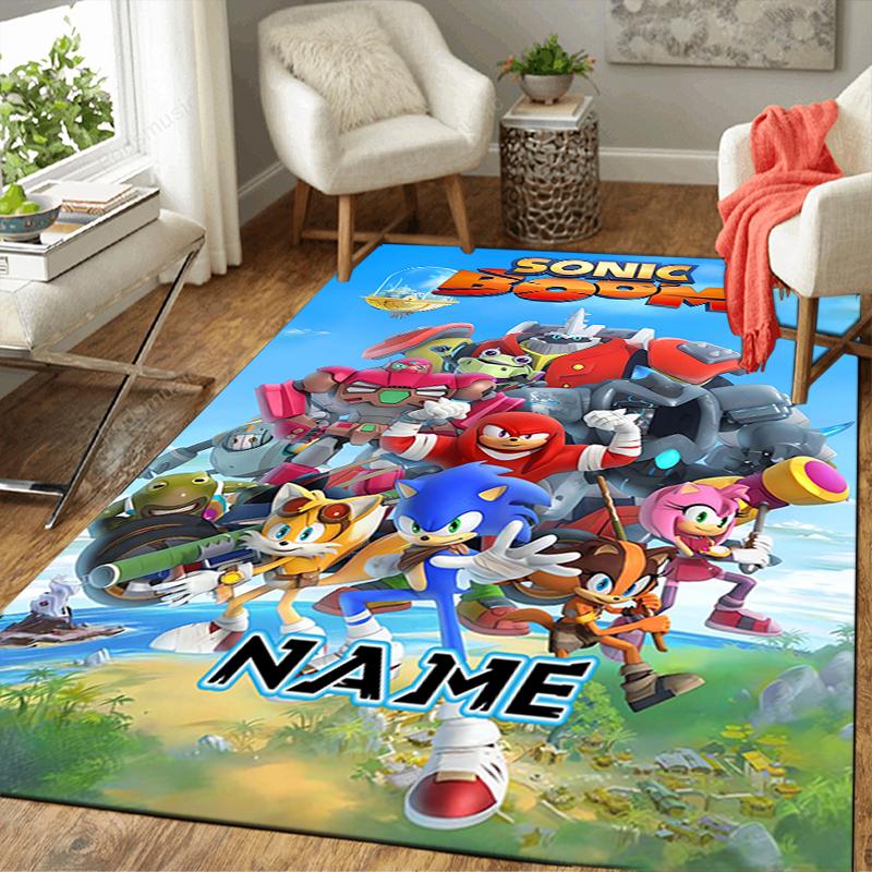 Custom 1Pc Sonic Boom Adventure Rug Office Carpet Indoor Outdoor Entrance Doormat Nonslip Soft And Comfortable Living Room D2915329