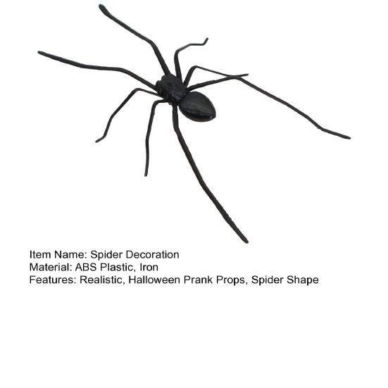 Магнитный паук, украшение, страшный реалистичный гигантский паук, реквизит для розыгрышей на Хэллоуин, гаражные ворота, почтовый ящик, холодильник, магнит, поддельный паук