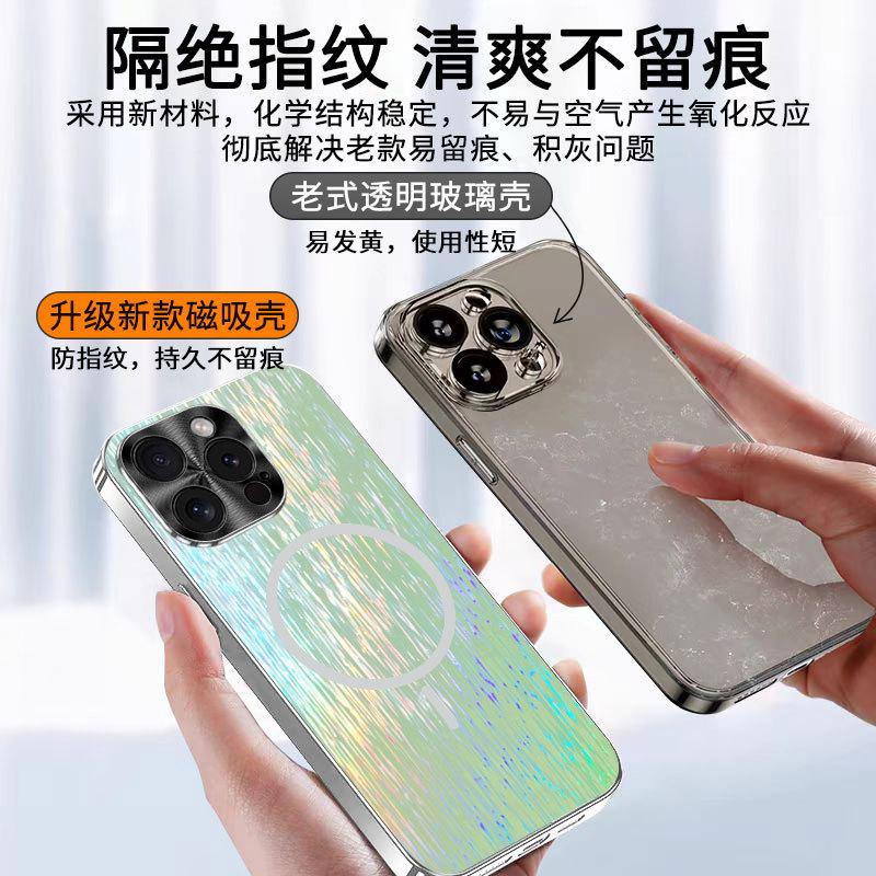 Подходит для чехла на мобильный телефон Apple 16pro цветной AGiPhone15pro легкая роскошь мужской и женский новый 14 функция магнитной застежки 13