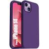 Protective Case - Silicone - for iPhone 14 - Dark Purple - Slim - Shockproof