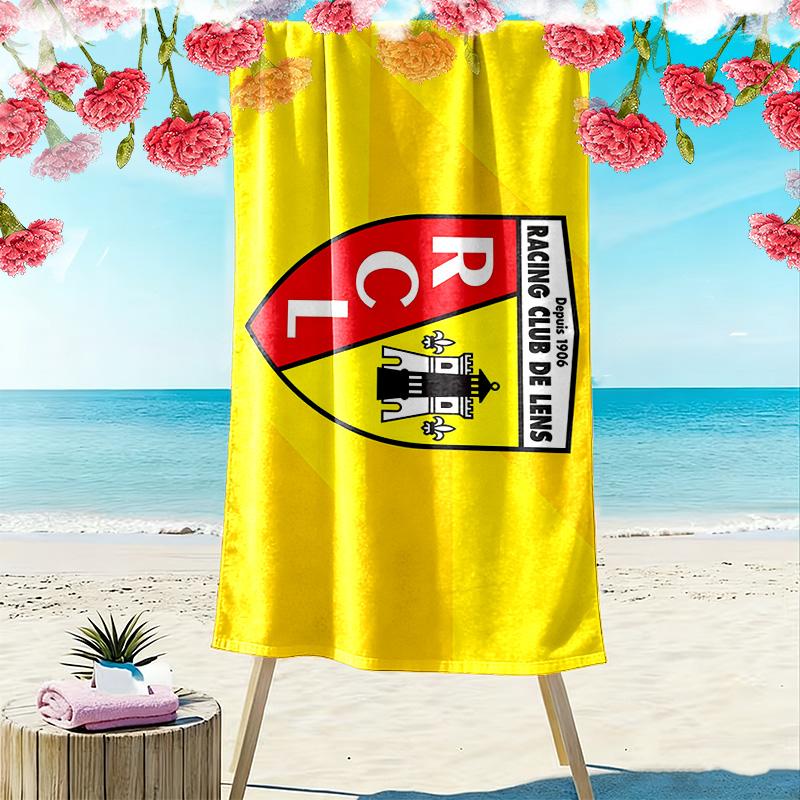 Racing Club de Lens2 Print Beach Towel, Large Soft Quick Dry Towel for Beach Camping Swimming