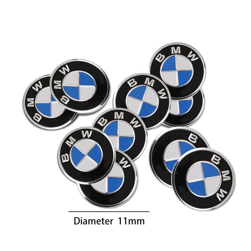10Pcs 14mm 11mm Logo Stickers BMW Emblem Key Shell Pasters For BMW X1 X2 X3 X5 X4 X6 X7 G30 G20 G32 G11 G12 F40 F30 F20 F10 F34 BM5