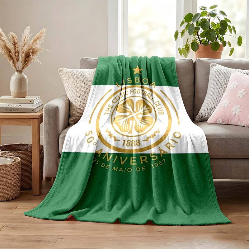 Celtic Football Club blanket Flannel Blanket Soft Cozy Plush Throw for Sofa Bed Lightweight Home Decoration