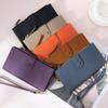 New Long Women's Clutch Bag, European and American Fashion Wallet, Large Capacity Wallet, Zipper Change Bag.
