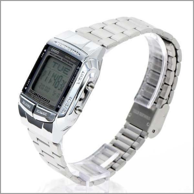 Casio Серия YOUTH - металлический маленький квадрат, ретро уличный маленький серебряный самородок, водонепроницаемый, деловой, кварцевый механизм, ремешок из нержавеющей стали, DB-360-1A