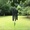 28" Matte Black Metal Wind Chime - Valentine's/Birthday Gift for Girls