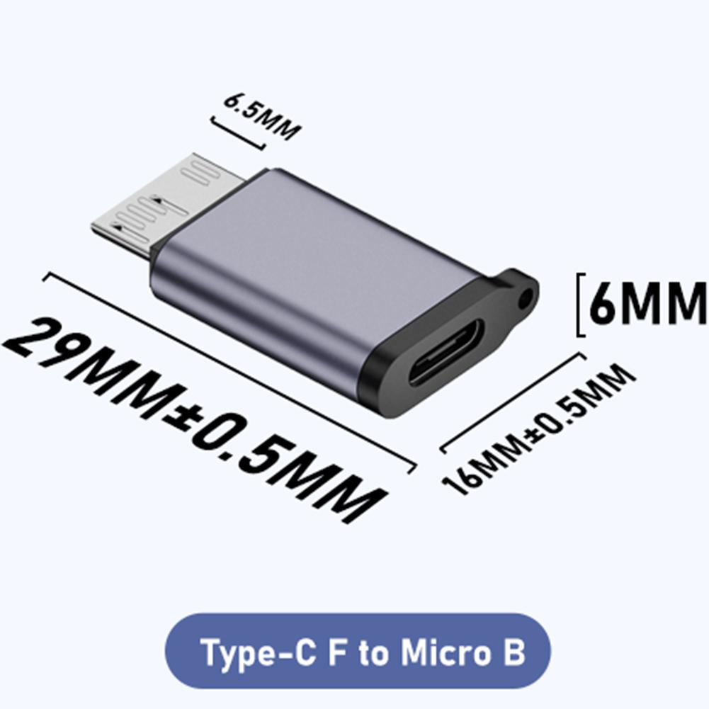 USB C на Micro B USB 3.0 Адаптер Тип C Женский на Micro B Мужской Быстрая Зарядка USB Micro 3.0 на Type C Super Speed для Ноутбука HDD