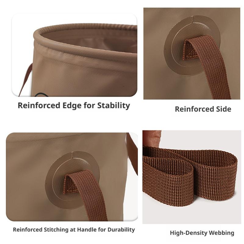 SEAMETAL 10/20L Outdoor Multifunctional Bucket Collapsible Portable Travel Bucket Large Capacity Carrying Bucket Camping Fishing Bucket