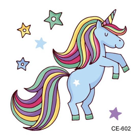 Cartoons Kids Temporary Tattoos Sticker Colorful Fake Tattoo Flash Waterproof Small Body Art Couple Child Designs