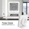 Powered Home Decor LCD Display Clock Art Hanging Watch Wall Clock Clock Timer Digital Shower Clock