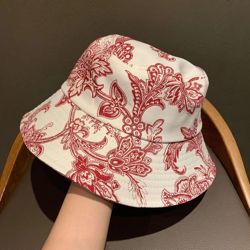 Шляпа-тент, универсальная шляпа для пар весной и летом, летняя шляпа рыбака с принтом от солнца, модная повседневная шляпа-тазик