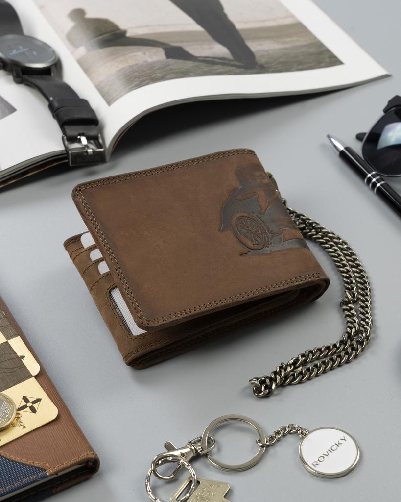 Men's Leather Wallet N992C-VIN-C-2027 Brown