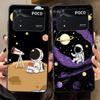Чехол для Xiaomi Poco F8 C50 C61 M5 C75 F3 M3 M4 M7 F1 C71 X3 X4 X5 X7 Pro Funda Чехол для телефона Мультяшный Астронавт
