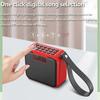 Mini Pocket Bluetooth Speaker LED Display FM Radio Lossless Internal External Recording Wireless Music Box Soundbar Timed off
