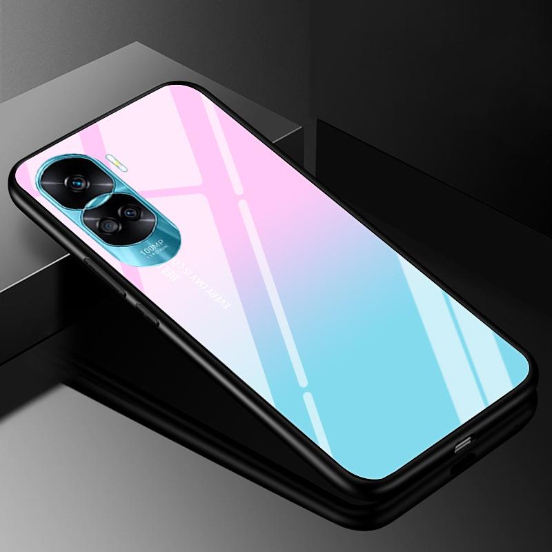 Закаленное Стекло Жесткий Чехол Для Honor 90 Lite 5G Чехол Мраморный Funda Coque Для Honor 90 Pro Honor90 90Lite 90Pro Чехлы Для Телефона Бампер