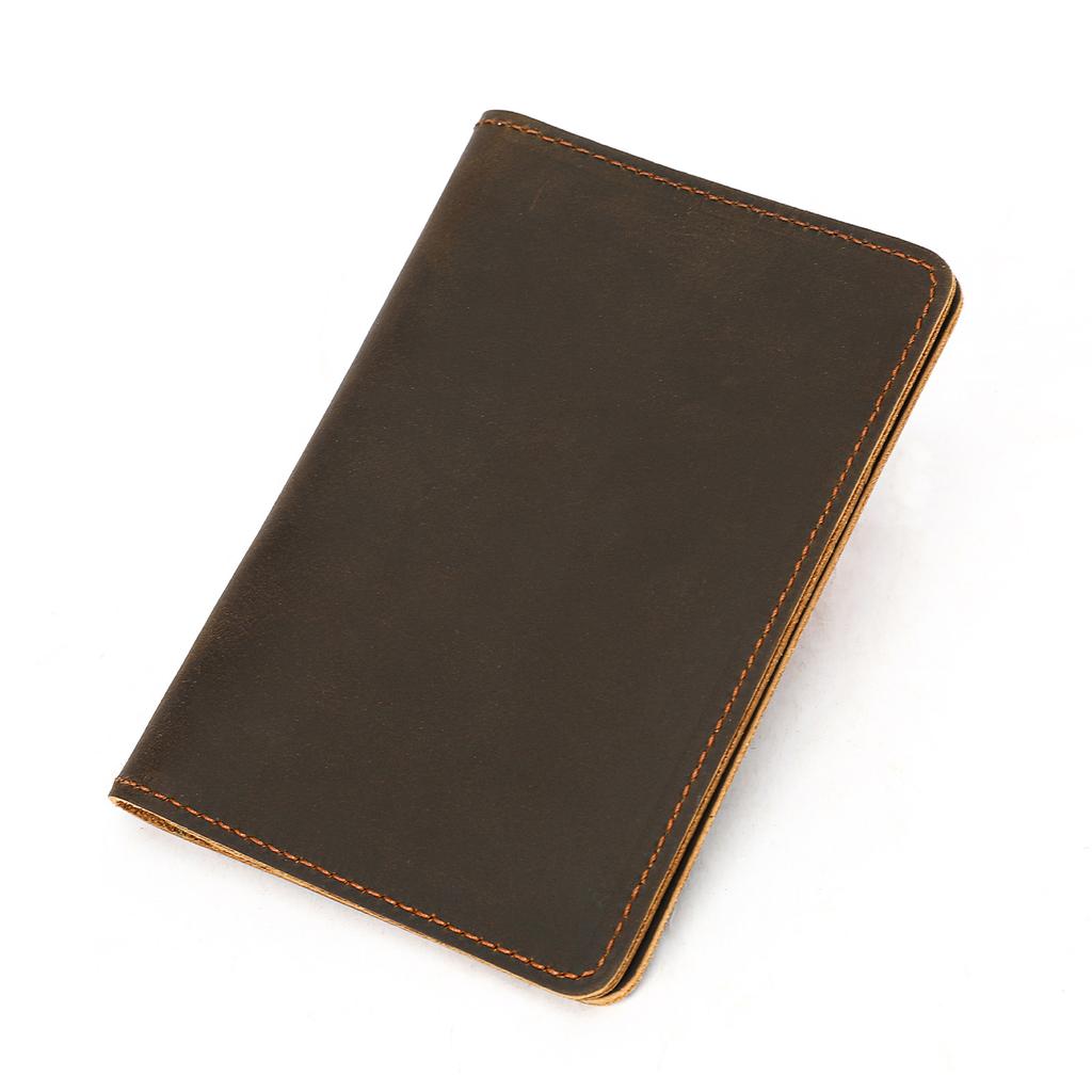 Многофункциональный картхолдер, мужской кошелек из натуральной кожи в стиле ретро, простой кошелек для мелочи из кожи Crazy Horse