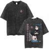 Vintage Washed Anime Hunter X Hunter  Printed Tshirt Mens and Womens Washed Tshirt High Quality Vintage Cotton Tshirt Tops