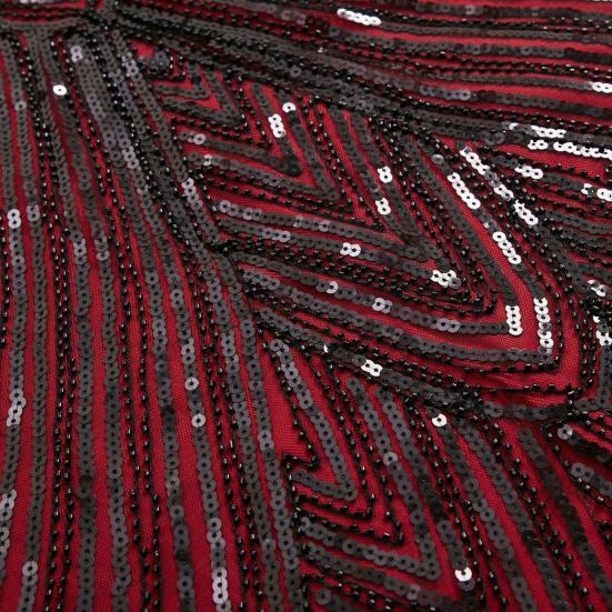 Женское платье с пайетками, винтажное вечернее платье для выпускного вечера без рукавов с круглым вырезом и застежкой-молнией сзади с бахромой по краю, облегающее женское платье