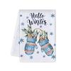 Blue Christmas Kitchen Towel & Dishcloth Combo Set