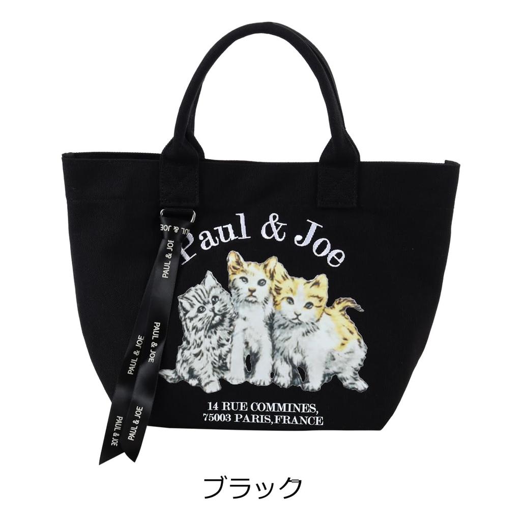 Joe Paul Joe Accessoire Большая сумка Мини-тоут Женская сумка «Три кота» АКСЕССУАРЫ Холщовая сумка-тоут Cat Cat Cat Cute Ivory [Paul & Joe] [Paul & Accessoire] и