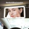 Car Sun Visor Vanity Mirror with 3 Light Modes Dimmable Touch Control Rechargeable