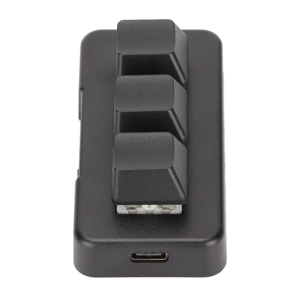 USB Mini Mini USB Micro Interface Mechanical Gaming Keypad RGB Mini Mechanical Keyboard Programmable Keyboard for Computer 3-Key Keypad, 3-Key