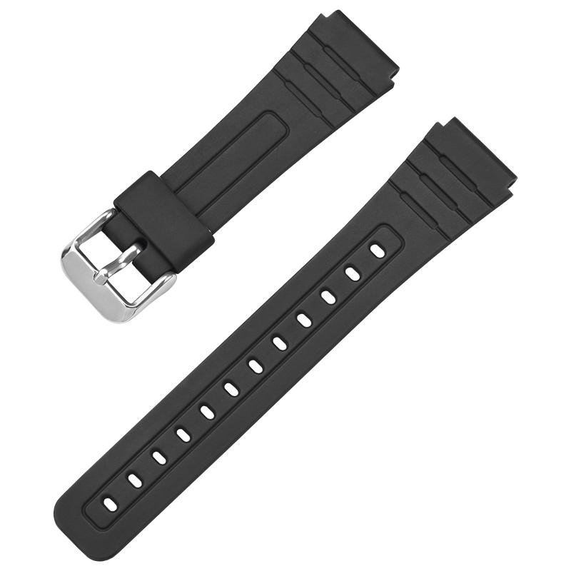 18 мм ремешок из ТПУ-смолы для часов Casio F-91W F-84 F-105/108 A-158/168 AE-1200/1300, водонепроницаемый спортивный браслет, аксессуары