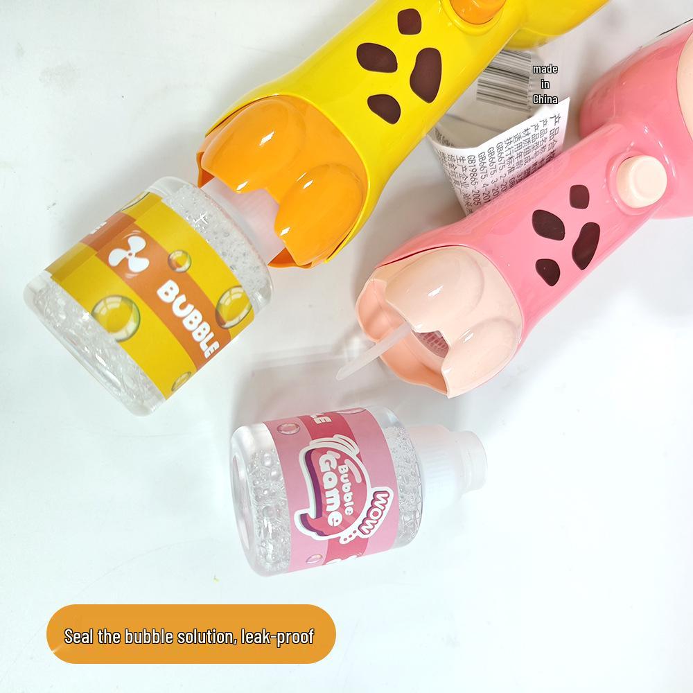 Светящаяся автоматическая мыльная палочка-игрушка в виде жирафа для детей