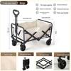 Portable Oversized Camping Cart for Children: Foldable Outdoor Camper