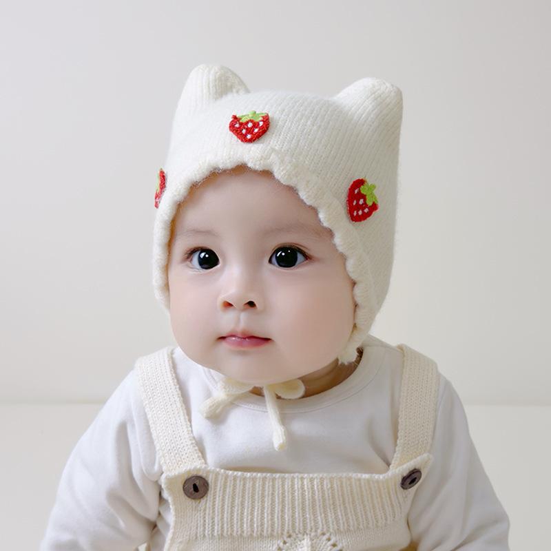 Autumn/Winter Baby Hat Cute Men Women'S Knit Wool Cap Princess Hat Breathable For Infants And Toddlers Fashionable Hat