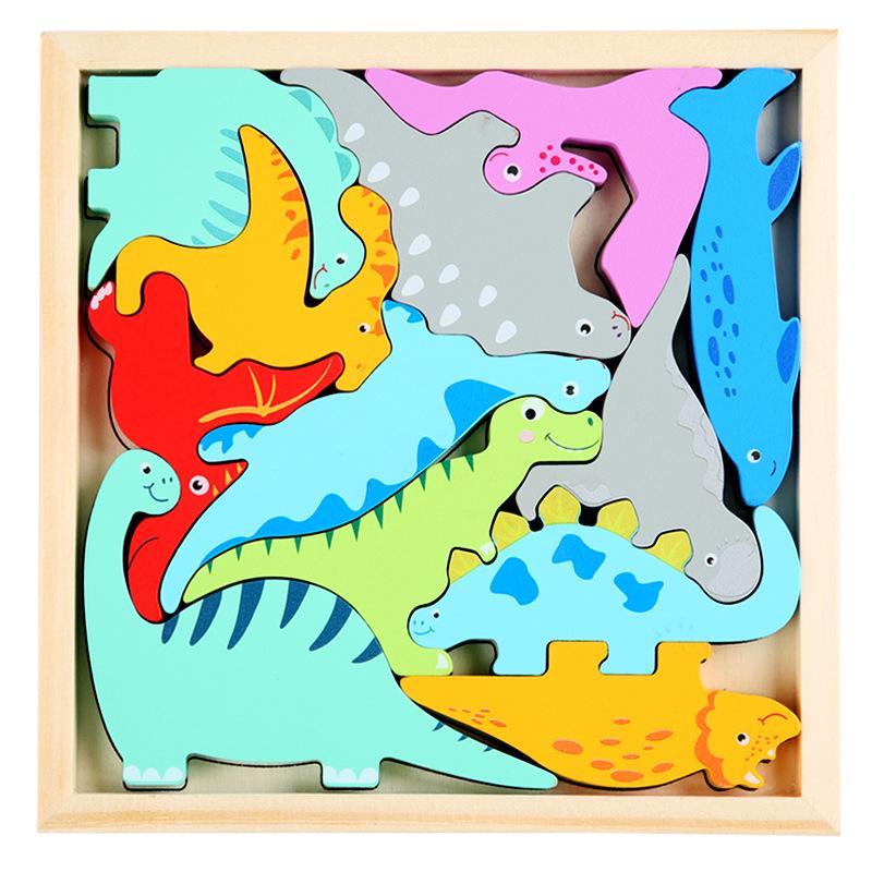 3D Animal & Fruit Pegboard Jigsaw Puzzle for Kids