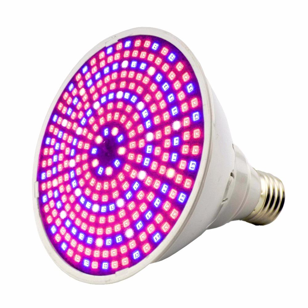 290 Led Plant Grow Light E27 200 LED Growing Lights Bulb Full Spectrum Indoor Flower Lamp for Greenhouse Vegs Hydroponic System