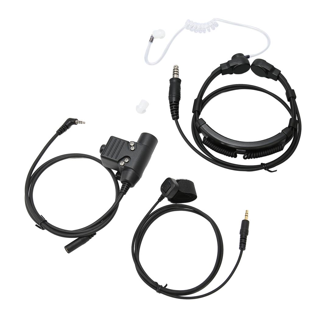 Гарнитура с микрофоном для горла с адаптером PTT, разъем 7,1 мм, наушник с микрофоном для радиостанции Xiaomi 2 Way
